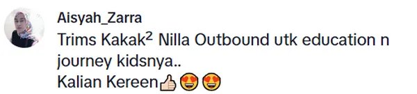 Testimoni pelanggan Nila Outbound