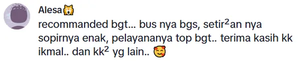 Testimoni pelanggan Nila Outbound